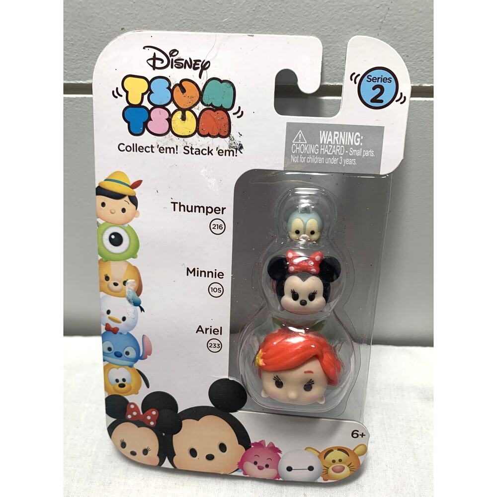 Disney Tsum Tsum Series 2 - Ariel (233), Minnie (105), Thumper (216)